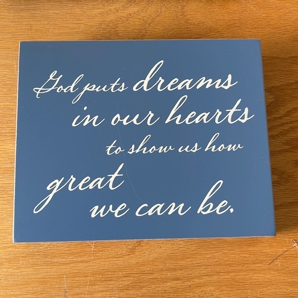 NWT Hallmark God Puts Dreams in Our Hearts Wall Art
